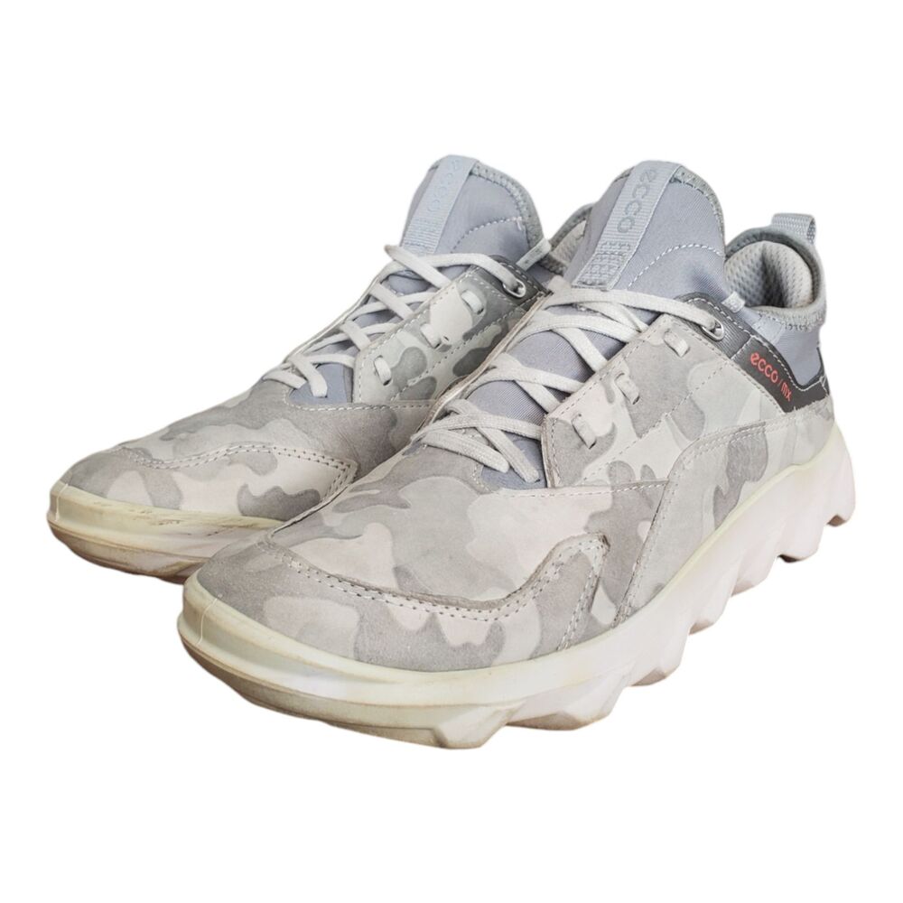 ECCO Women's MX‎ Low Fluidform White Grey Camo Sneakers Size 8.5 EUR 39